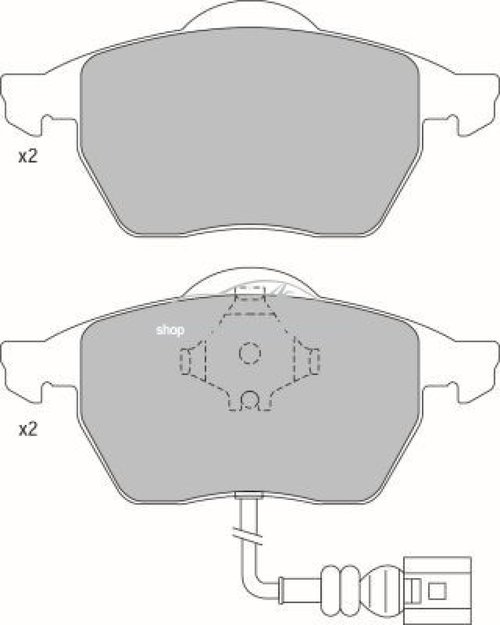 Set placute frana,frana disc VW GOLF IV (1J1) (1997 - 2005) KRIEGER 0950006339 piesa NOUA