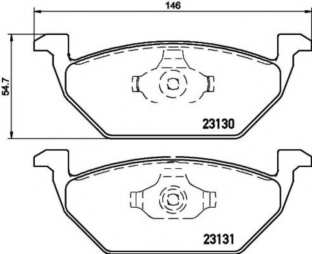 Set placute frana,frana disc VW GOLF IV (1J1) (1997 - 2005) TEXTAR 2313001 piesa NOUA