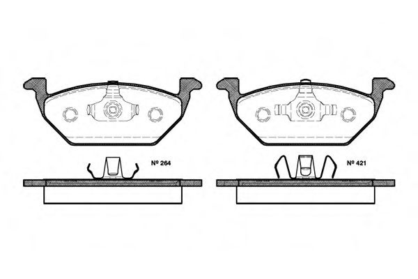 Set placute frana,frana disc VW GOLF IV Cabriolet (1E7) (1998 - 2002) REMSA 0633.20 piesa NOUA