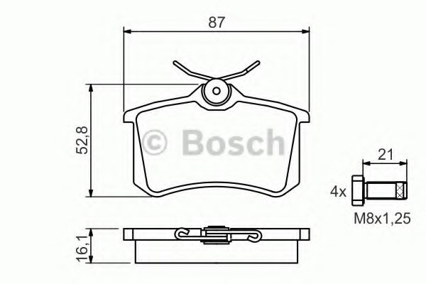 Set placute frana,frana disc VW GOLF PLUS (5M1, 521) (2005 - 2013) BOSCH 0 986 494 399 piesa NOUA