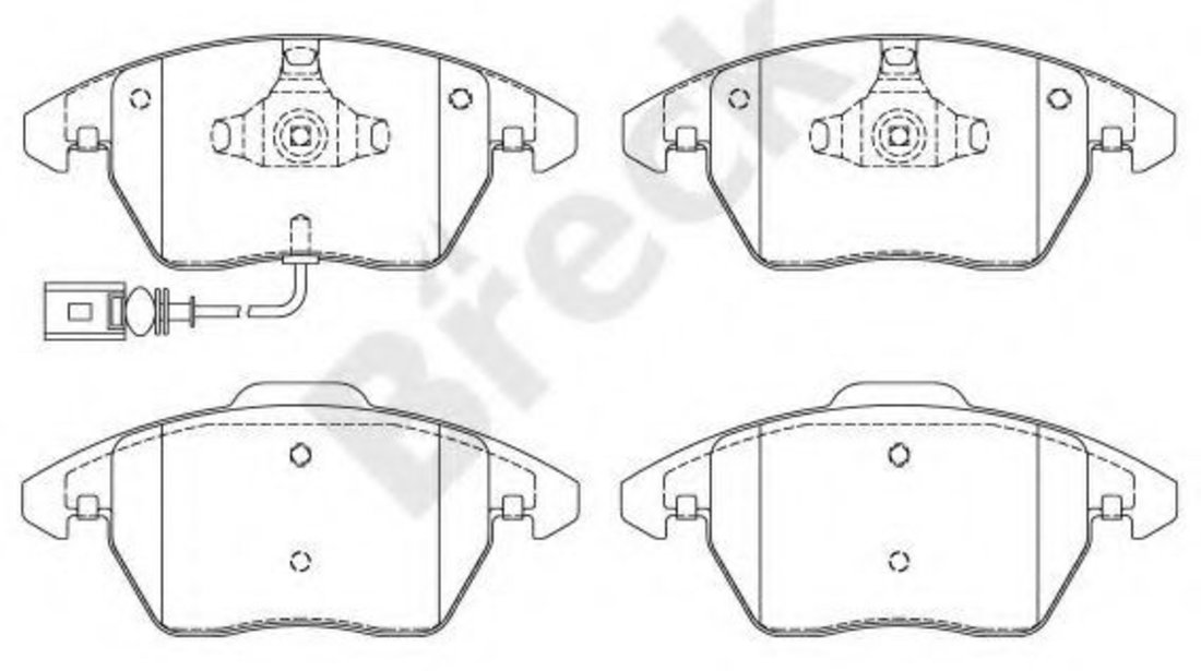 Set placute frana,frana disc VW GOLF V Variant (1K5) (2007 - 2009) Break 23587 00 701 10 piesa NOUA