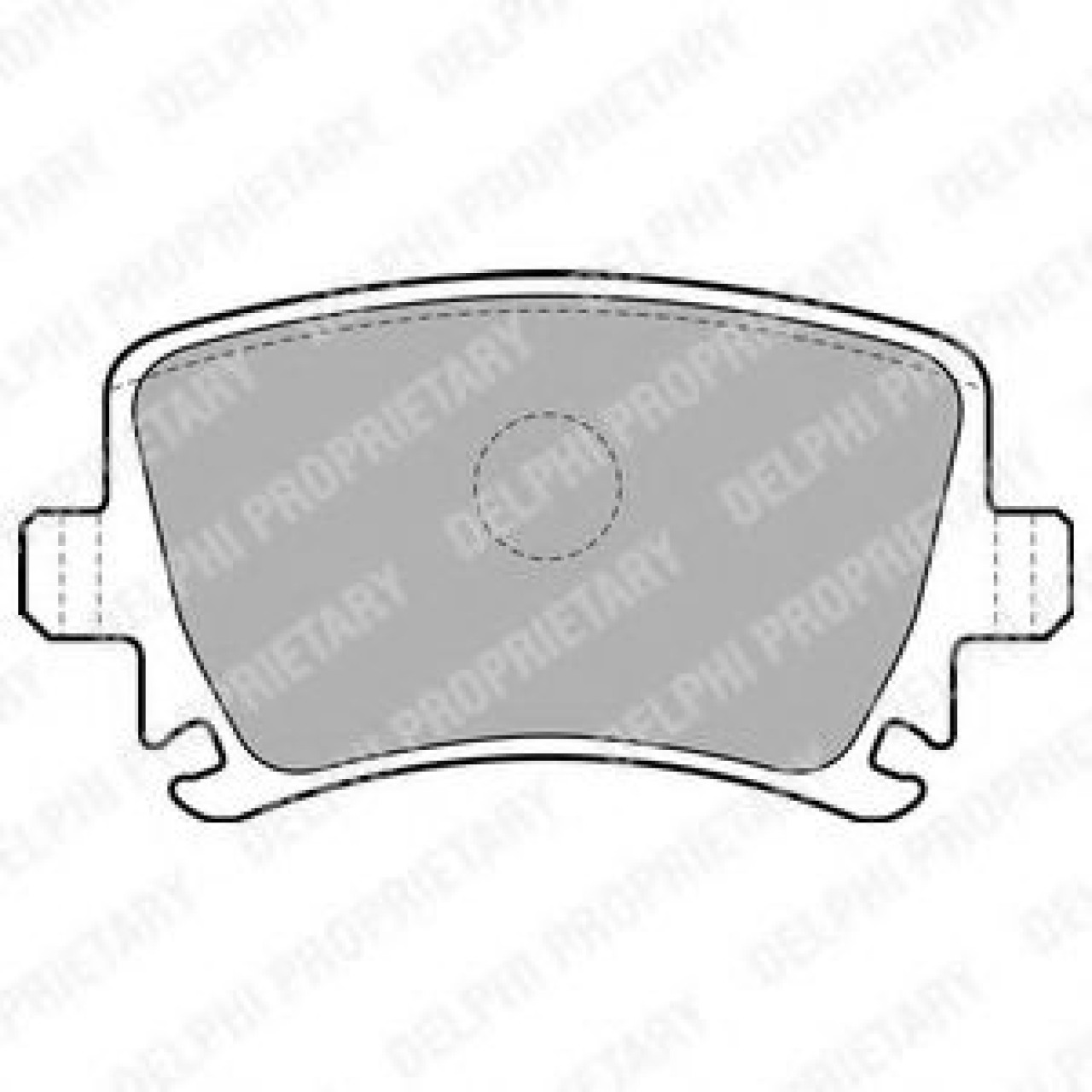 Set placute frana,frana disc VW GOLF VI (5K1) (2008 - 2013) DELPHI LP1824 piesa NOUA