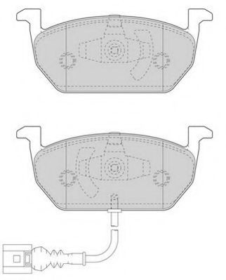 Set placute frana,frana disc VW GOLF VII (5G1, BE1) (2012 - 2016) JURID 573606J piesa NOUA