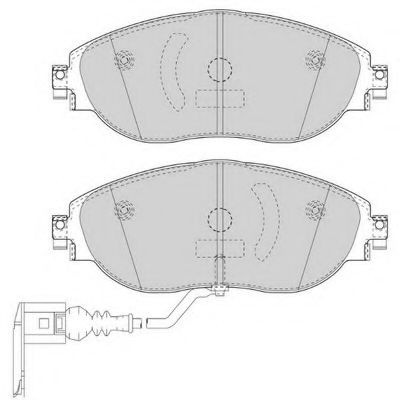 Set placute frana,frana disc VW GOLF VII (5G1, BE1) (2012 - 2016) FERODO FDB4425 piesa NOUA