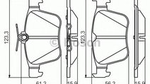 Set placute frana,frana disc VW GOLF VII (5G1, BE1...