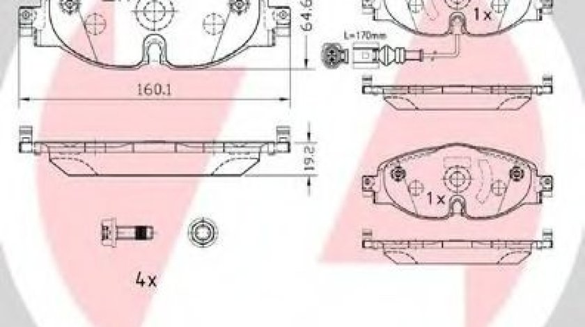 Set placute frana,frana disc VW GOLF VII Variant (BA5) (2013 - 2016) ZIMMERMANN 25683.200.2 piesa NOUA