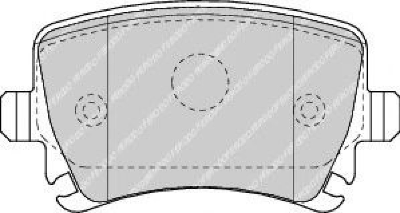 Set placute frana,frana disc VW JETTA III (1K2) (2005 - 2010) FERODO FDB1636 piesa NOUA