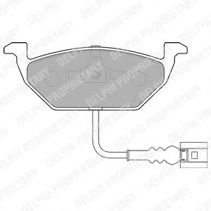 Set placute frana,frana disc VW JETTA III (1K2) (2005 - 2010) DELPHI LP1514 piesa NOUA