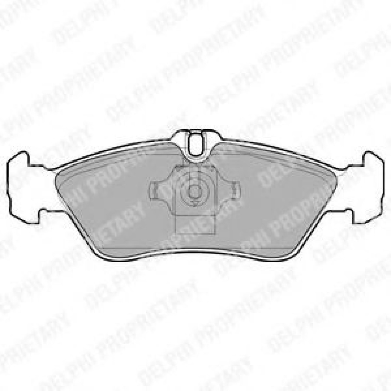 Set placute frana,frana disc VW LT II bus (2DB, 2DE, 2DK) (1996 - 2006) DELPHI LP1596 piesa NOUA