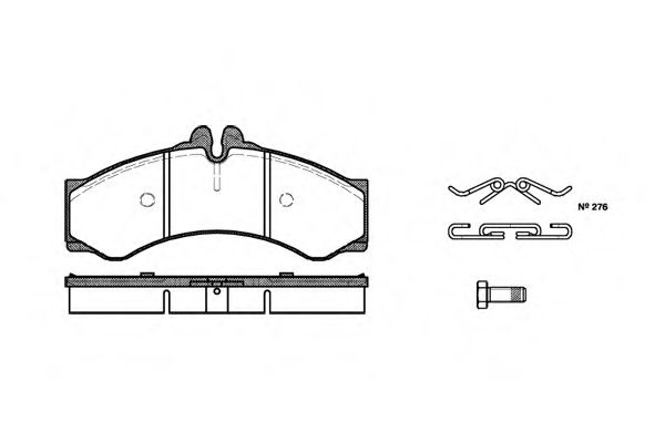 Set placute frana,frana disc VW LT II bus (2DB, 2DE, 2DK) (1996 - 2006) REMSA 0614.00 piesa NOUA