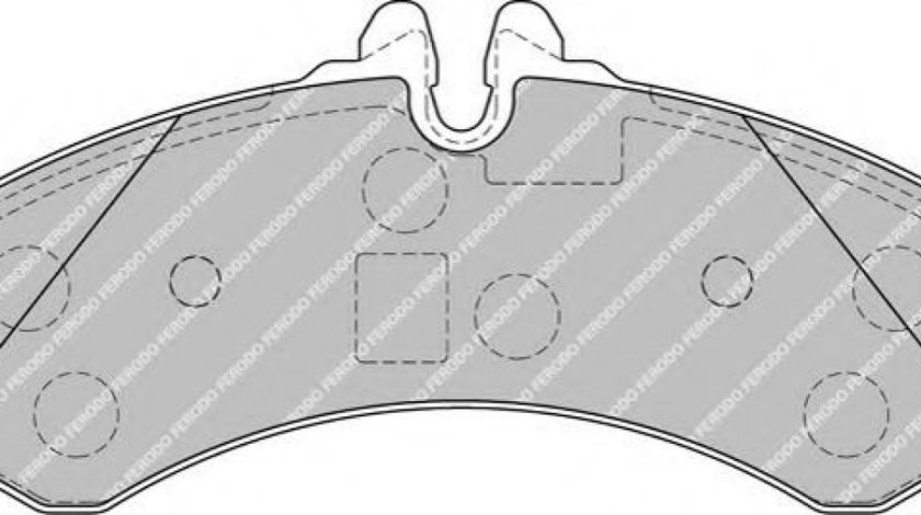 Set placute frana,frana disc VW LT II caroserie (2DA, 2DD, 2DH) (1996 - 2006) FERODO FVR1879 piesa NOUA