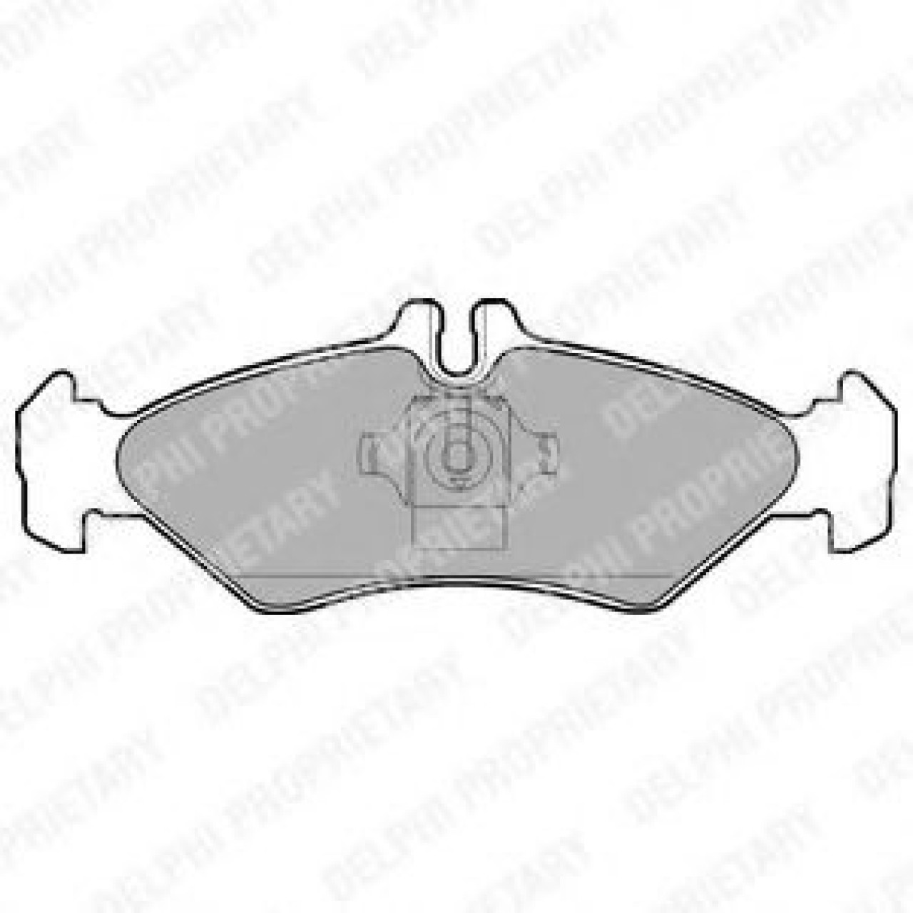 Set placute frana,frana disc VW LT II caroserie (2DA, 2DD, 2DH) (1996 - 2006) DELPHI LP1595 piesa NOUA