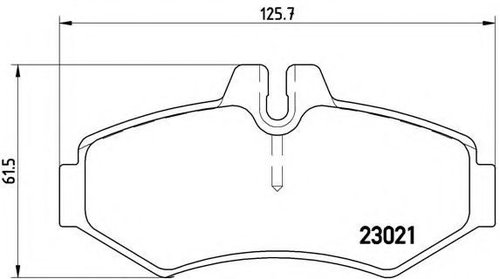 Set placute frana,frana disc VW LT II caroserie (2DA, 2DD, 2DH) (1996 - 2006) BREMBO P 50 020 piesa ...