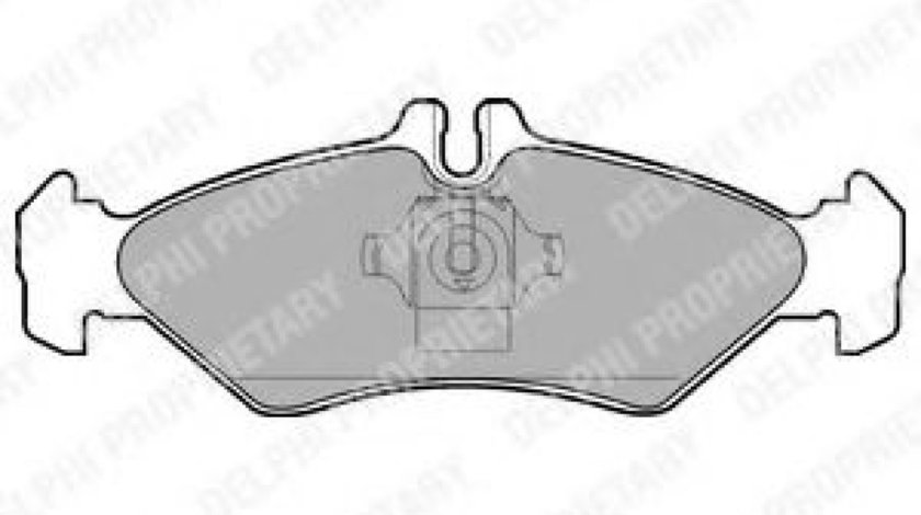 Set placute frana,frana disc VW LT II platou / sasiu (2DC, 2DF, 2DG, 2DL, 2DM) (1996 - 2006) DELPHI LP1595 piesa NOUA