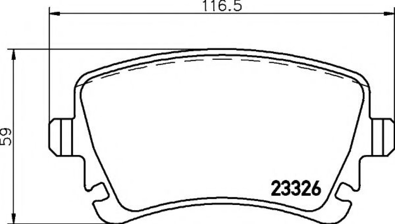 Set placute frana,frana disc VW MULTIVAN V (7HM, 7HN, 7HF, 7EF, 7EM, 7EN) (2003 - 2015) TEXTAR 2332602 piesa NOUA