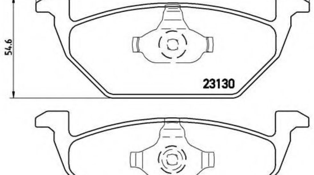 Set placute frana,frana disc VW NEW BEETLE (9C1, 1C1) (1998 - 2010) BREMBO P 85 041 piesa NOUA