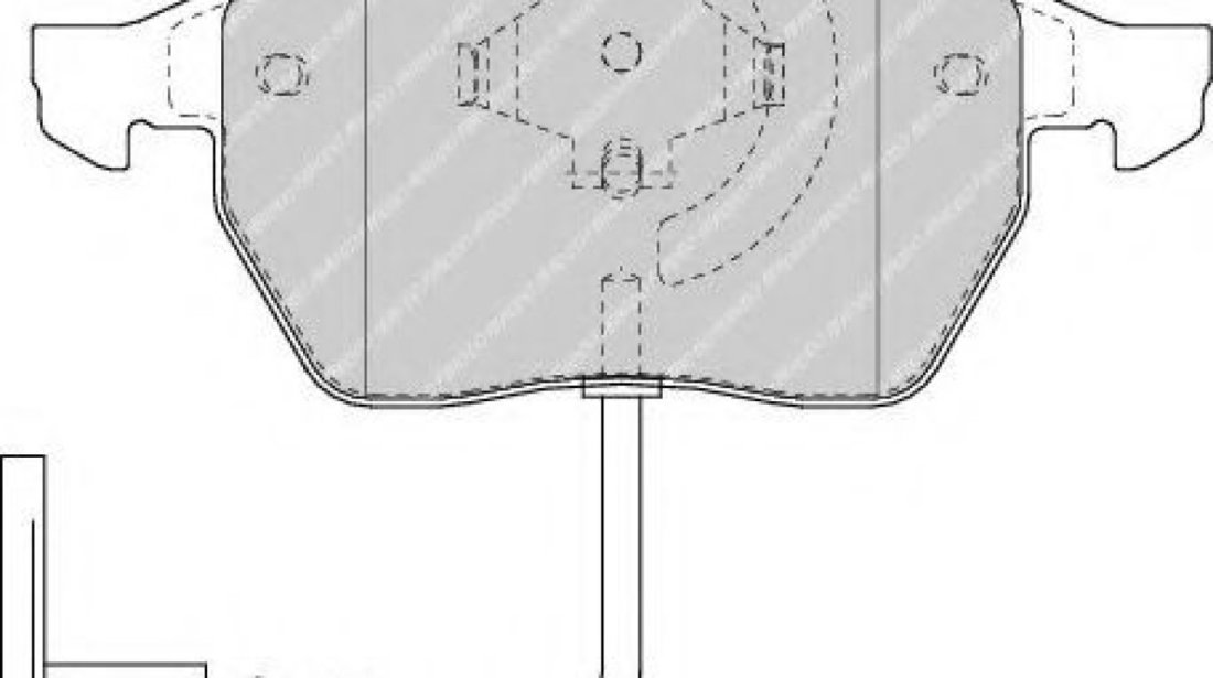 Set placute frana,frana disc VW NEW BEETLE Cabriolet (1Y7) (2002 - 2010) FERODO FDB1463 piesa NOUA