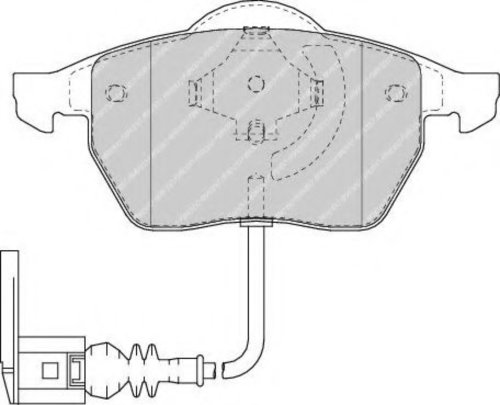 Set placute frana,frana disc VW NEW BEETLE Cabriolet (1Y7) (2002 - 2010) FERODO FDB1463 piesa NOUA