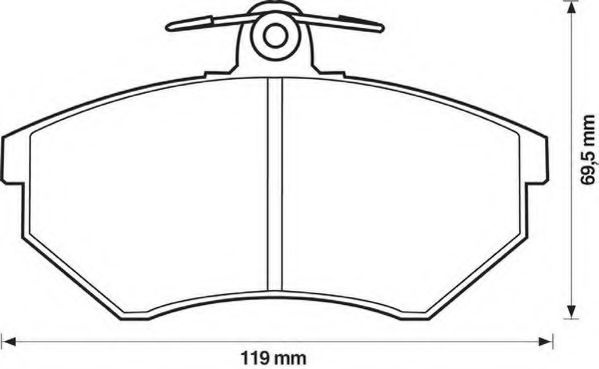 Set placute frana,frana disc VW PASSAT (3A2, 35I) (1988 - 1997) JURID 571357J piesa NOUA