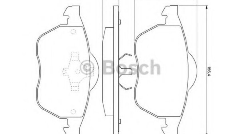 Set placute frana,frana disc VW PASSAT (3B2) (1996 - 2001) BOSCH 0 986 424 481 piesa NOUA