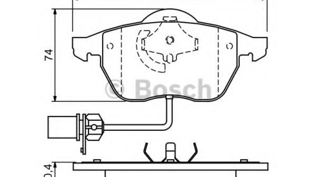 Set placute frana,frana disc VW PASSAT (3B2) (1996 - 2001) BOSCH 0 986 424 482 piesa NOUA