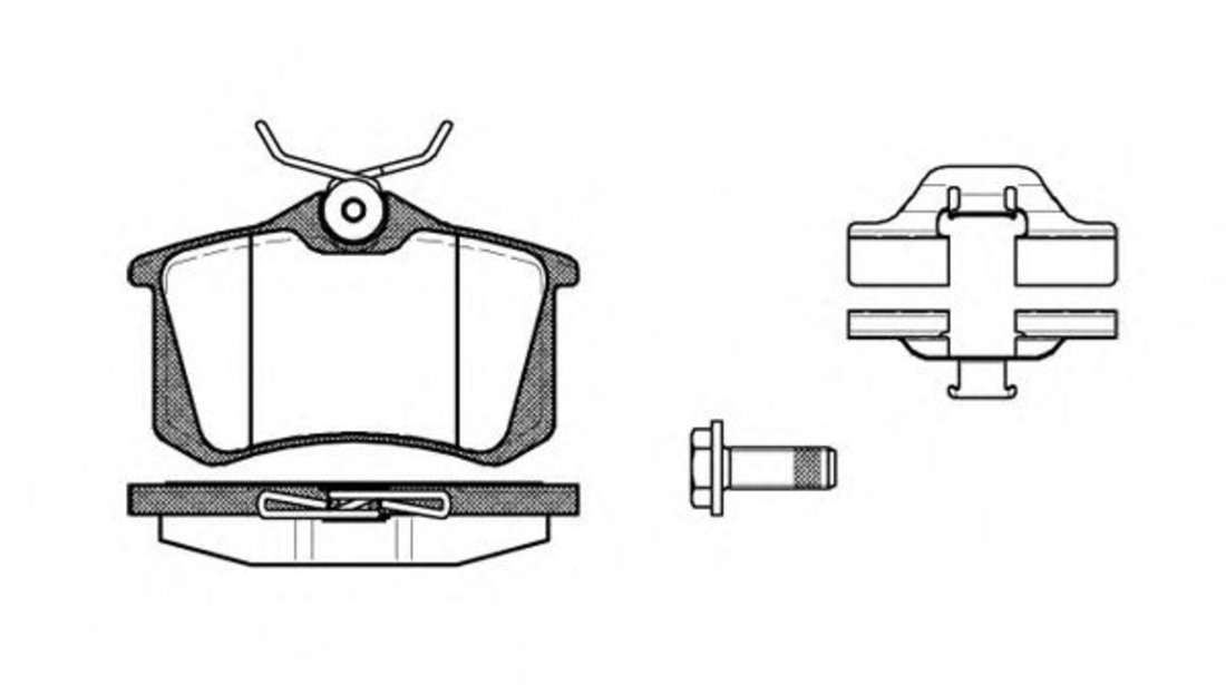 Set placute frana,frana disc VW PASSAT (3B2) (1996 - 2001) REMSA 0263.03 piesa NOUA