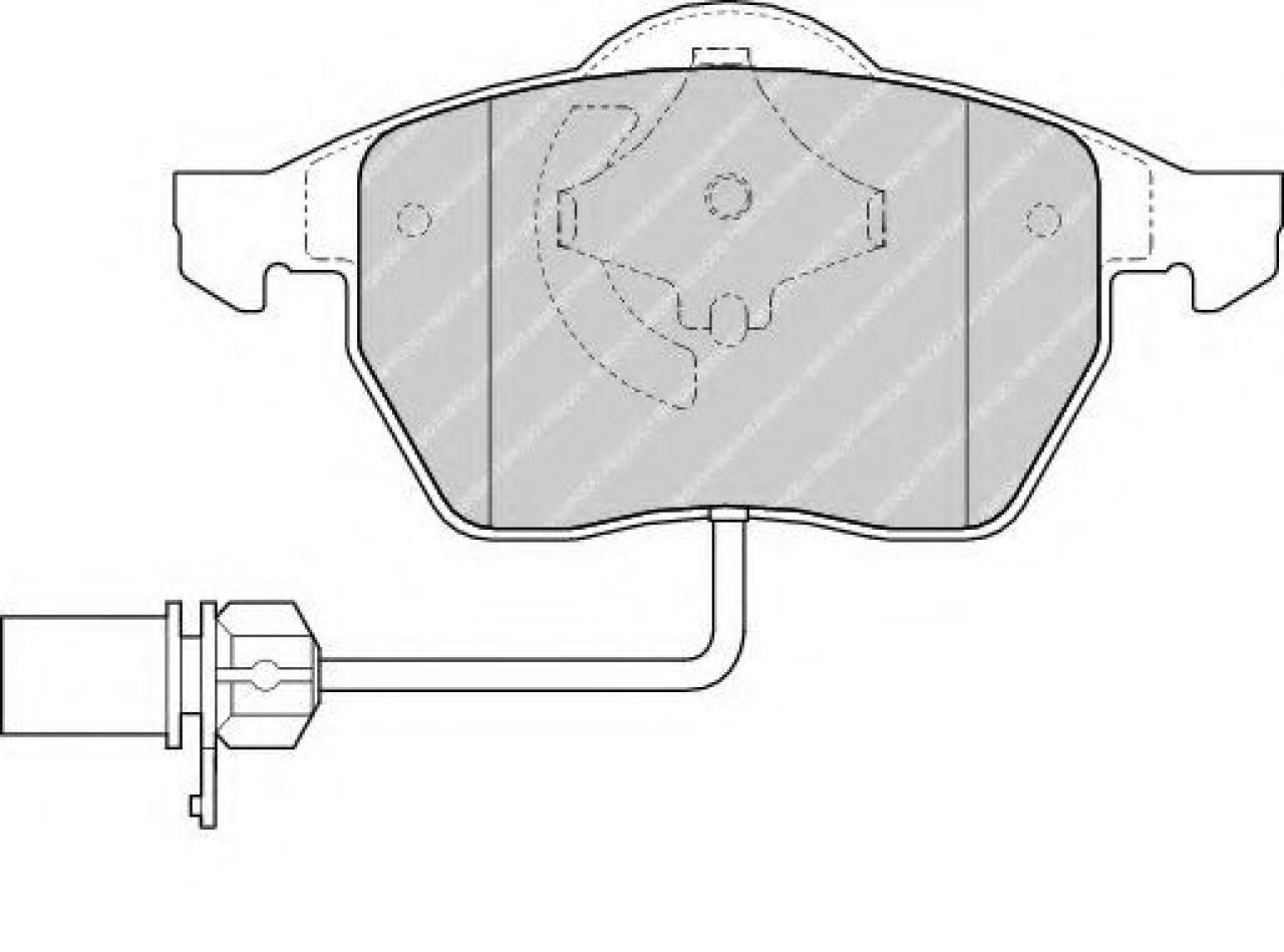 Set placute frana,frana disc VW PASSAT (3B3) (2000 - 2005) FERODO FDB1323 piesa NOUA