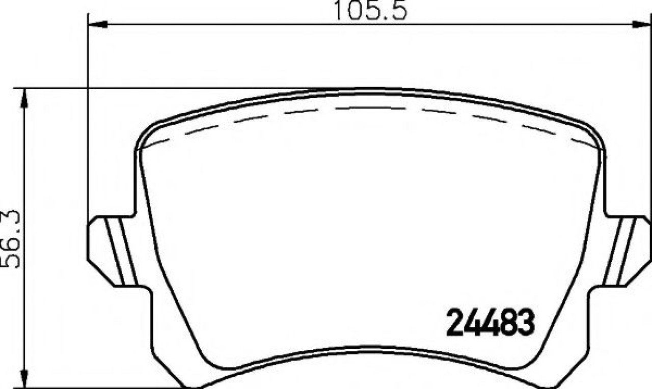 Set placute frana,frana disc VW PASSAT (3C2) (2005 - 2010) TEXTAR 2448301 piesa NOUA