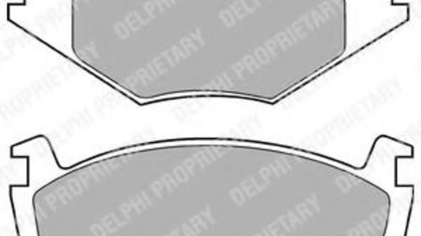 Set placute frana,frana disc VW PASSAT Variant (3A5, 35I) (1988 - 1997) DELPHI LP421 piesa NOUA