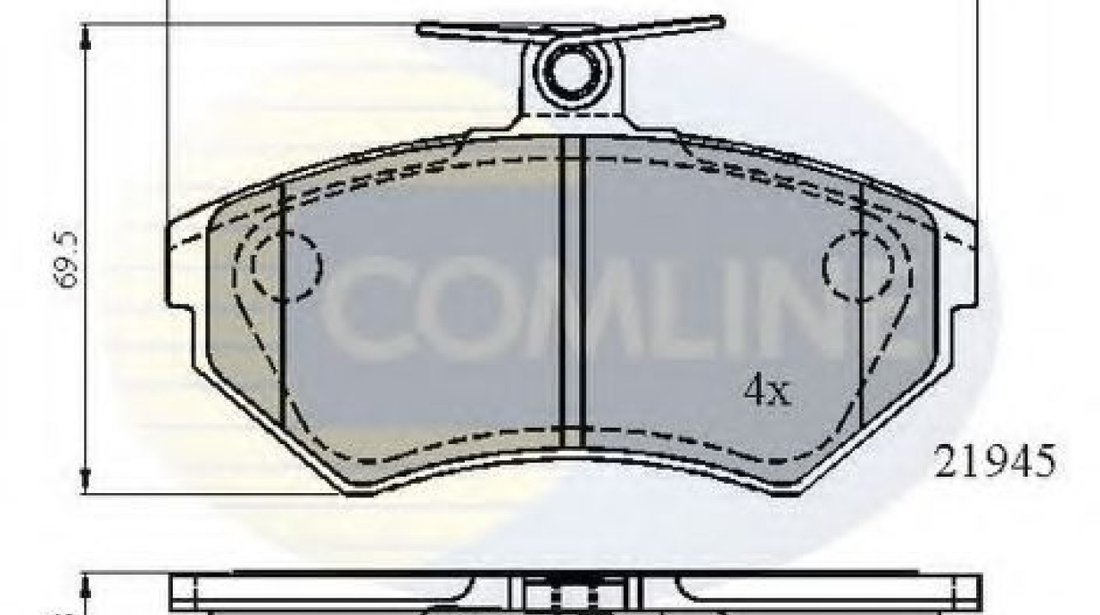 Set placute frana,frana disc VW PASSAT Variant (3B5) (1997 - 2001) COMLINE CBP0736 piesa NOUA