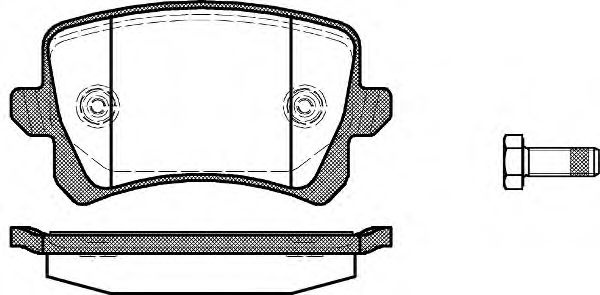 Set placute frana,frana disc VW PASSAT Variant (3C5) (2005 - 2011) REMSA 1342.00 piesa NOUA