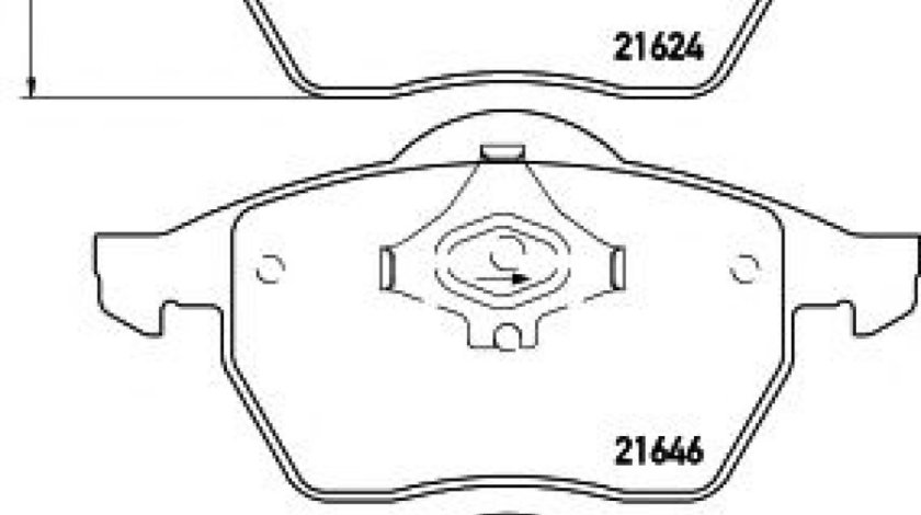 Set placute frana,frana disc VW PASSAT Variant (3B5) (1997 - 2001) TEXTAR 2162402 piesa NOUA