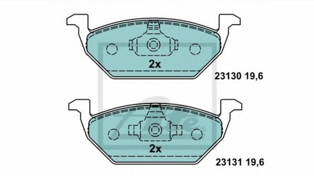 Set placute frana,frana disc VW POLO (6R, 6C) (2009 - 2016) ATE 13.0470-7111.2 piesa NOUA