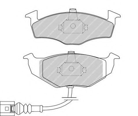 Set placute frana,frana disc VW POLO (9N) (2001 - 2012) FERODO FDB1634 piesa NOUA