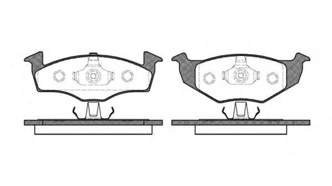 Set placute frana,frana disc VW POLO CLASSIC (6KV2) (1995 - 2006) REMSA 0609.20 piesa NOUA