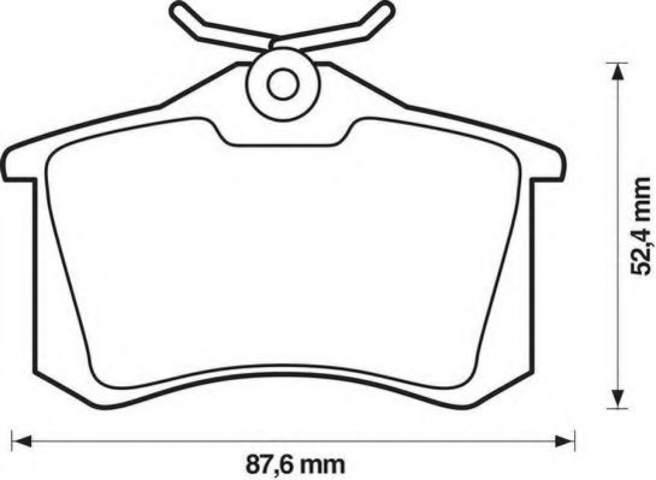 Set placute frana,frana disc VW POLO Variant (6KV5) (1997 - 2001) JURID 571906D piesa NOUA