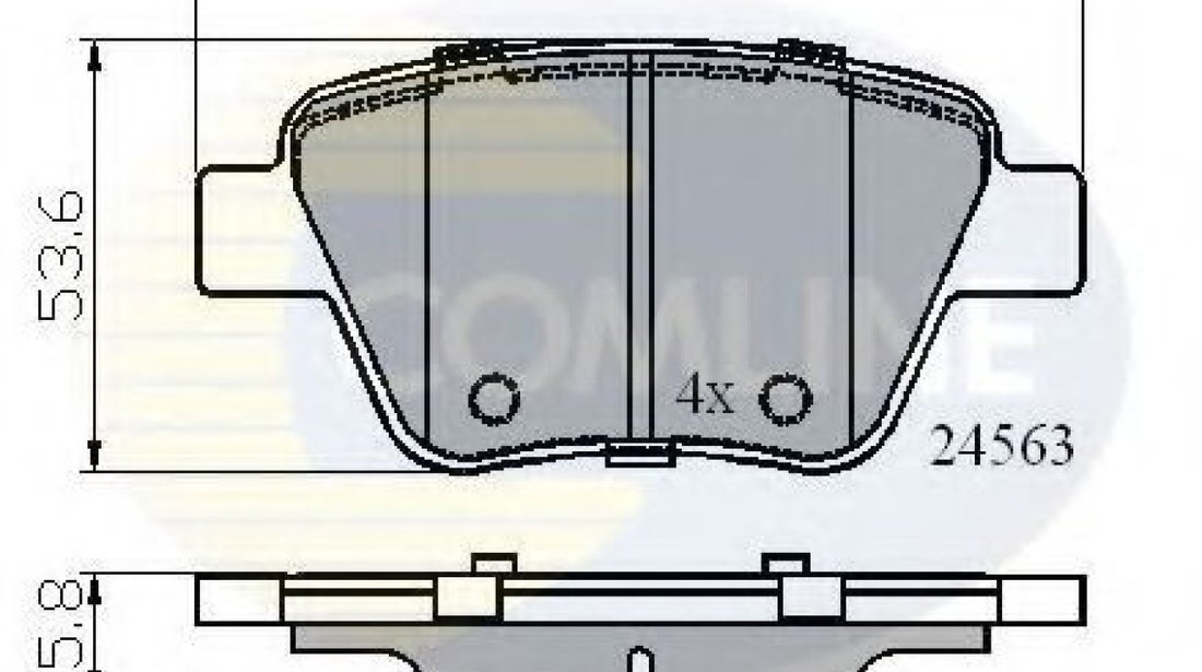 Set placute frana,frana disc VW SCIROCCO (137, 138) (2008 - 2016) COMLINE CBP02022 piesa NOUA