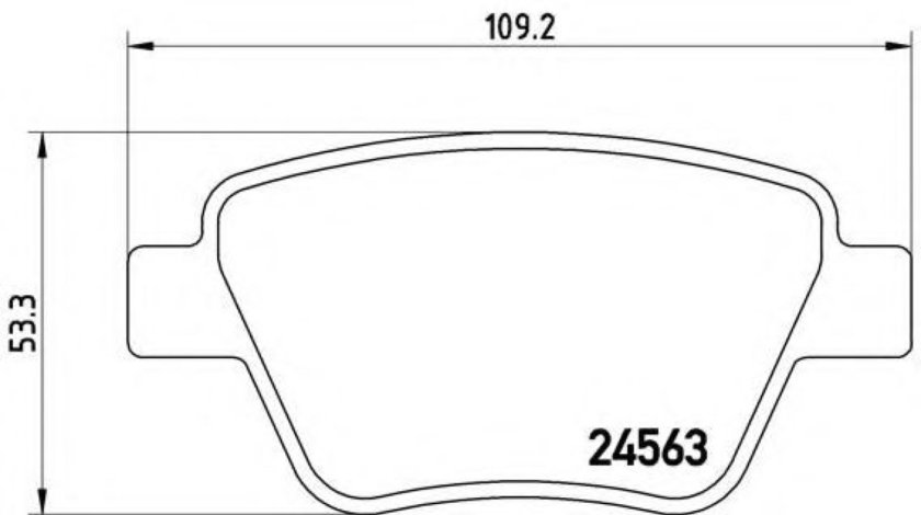 Set placute frana,frana disc VW SCIROCCO (137, 138) (2008 - 2016) BREMBO P 85 114 piesa NOUA