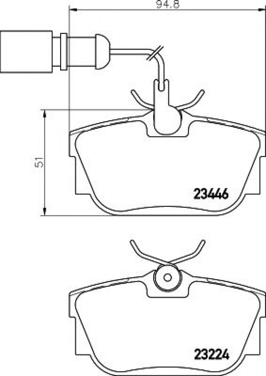 Set placute frana,frana disc VW SHARAN (7M8, 7M9, 7M6) (1995 - 2010) TEXTAR 2344605 piesa NOUA