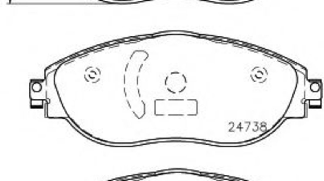 Set placute frana,frana disc VW SHARAN (7N1, 7N2) (2010 - 2016) HELLA PAGID 8DB 355 015-921 piesa NOUA