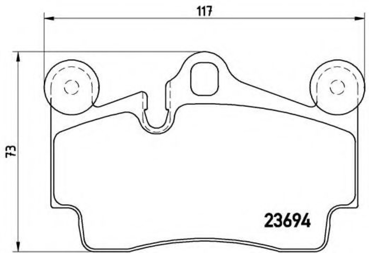 Set placute frana,frana disc VW TOUAREG (7LA, 7L6, 7L7) (2002 - 2010) BREMBO P 85 070 piesa NOUA