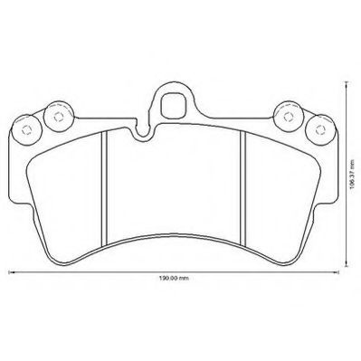 Set placute frana,frana disc VW TOUAREG (7LA, 7L6, 7L7) (2002 - 2010) JURID 573282JC piesa NOUA