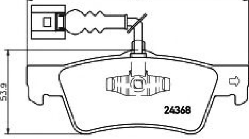 Set placute frana,frana disc VW TOUAREG (7LA, 7L6, 7L7) (2002 - 2010) TEXTAR 2436701 piesa NOUA