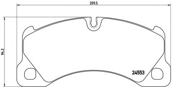 Set placute frana,frana disc VW TOUAREG (7LA, 7L6, 7L7) (2002 - 2010) BREMBO P 65 017 piesa NOUA