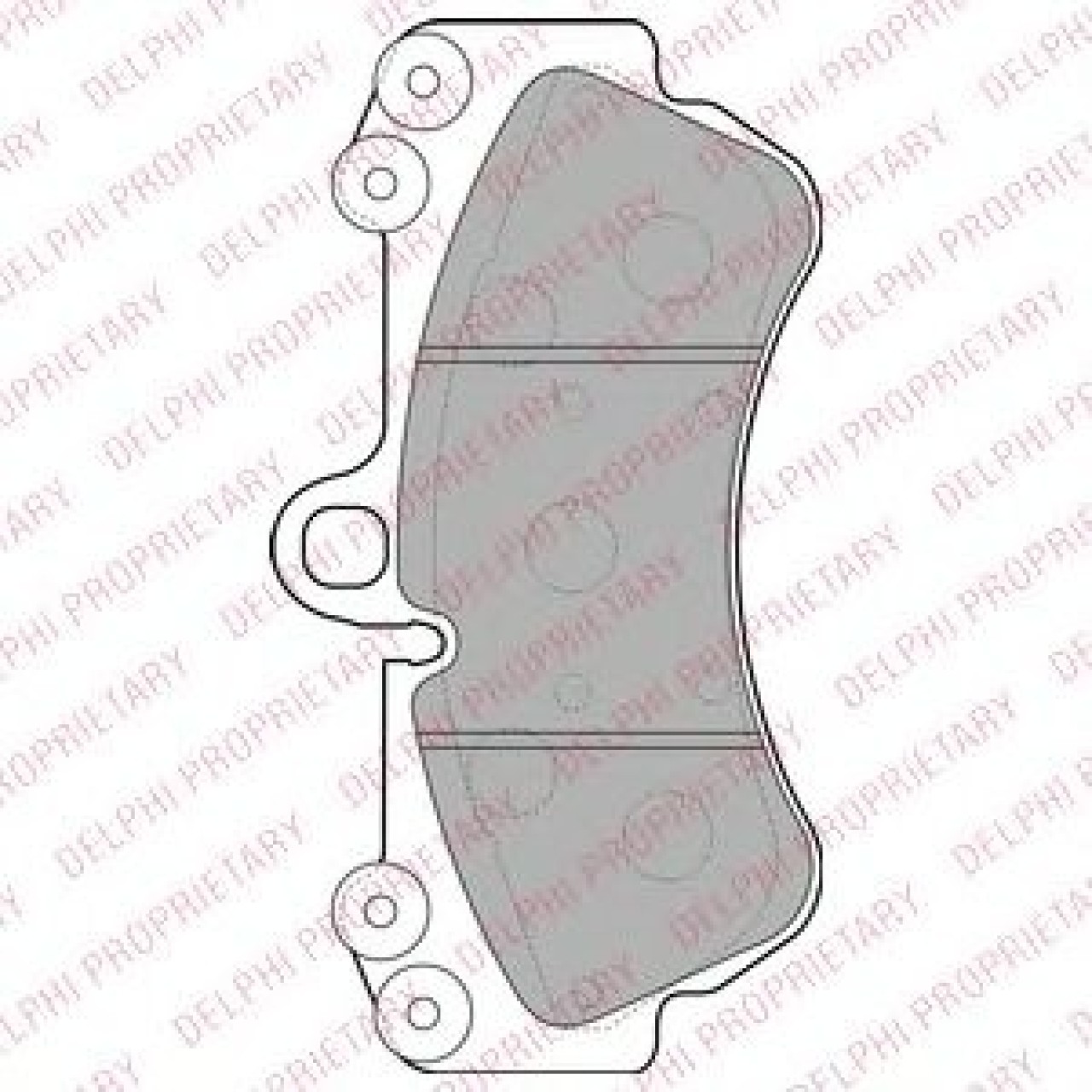 Set placute frana,frana disc VW TOUAREG (7LA, 7L6, 7L7) (2002 - 2010) DELPHI LP2057 piesa NOUA