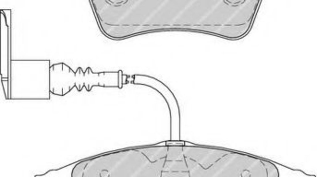 Set placute frana,frana disc VW TOUAREG (7LA, 7L6, 7L7) (2002 - 2010) FERODO FDB1826 piesa NOUA