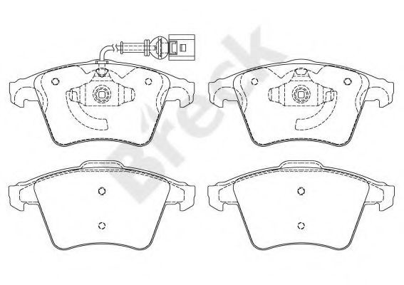 Set placute frana,frana disc VW TRANSPORTER IV platou / sasiu (70XD) (1990 - 2003) Break 23746 10 703 10 piesa NOUA