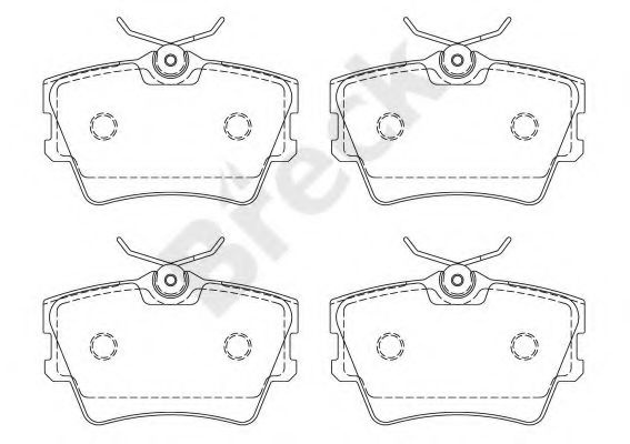 Set placute frana,frana disc VW TRANSPORTER IV bus (70XB, 70XC, 7DB, 7DW, 7DK) (1990 - 2003) Break 21882 00 704 00 piesa NOUA