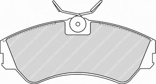 Set placute frana,frana disc VW TRANSPORTER IV caroserie (70XA) (1990 - 2003) FERODO FVR785 piesa NO...