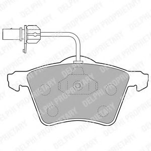 Set placute frana,frana disc VW TRANSPORTER IV caroserie (70XA) (1990 - 2003) DELPHI LP1529 piesa NOUA